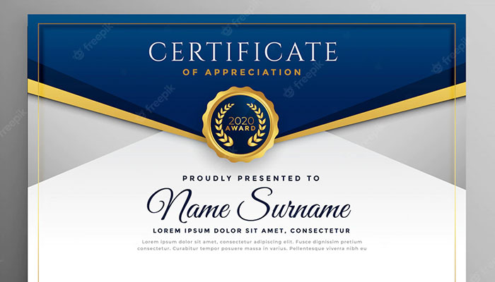 certificate