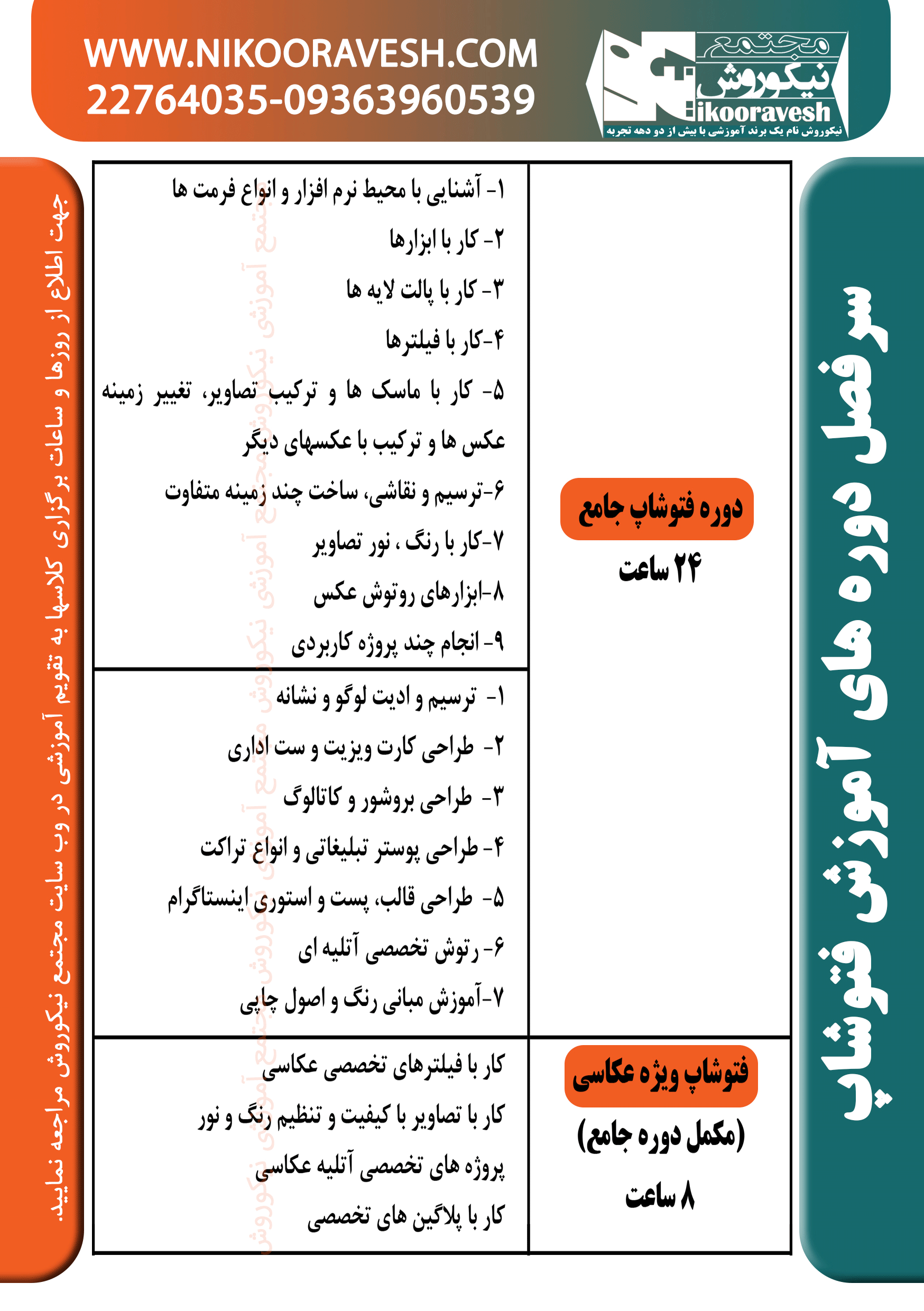 سرفصل-فتوشاپ