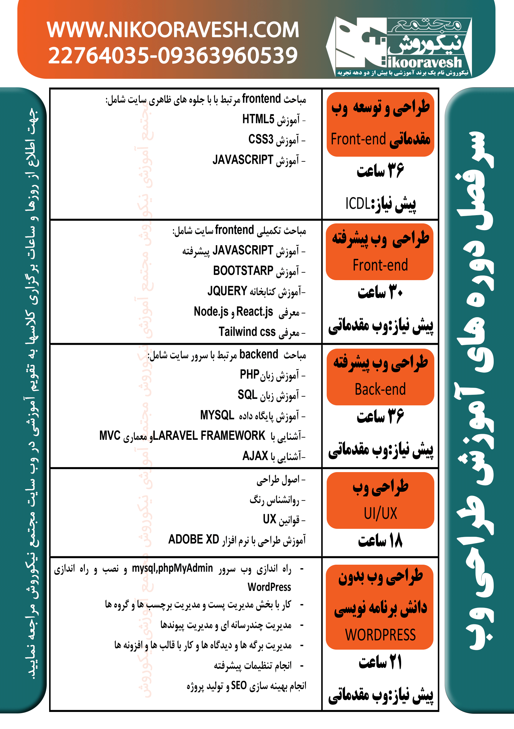 سرفصل-وب