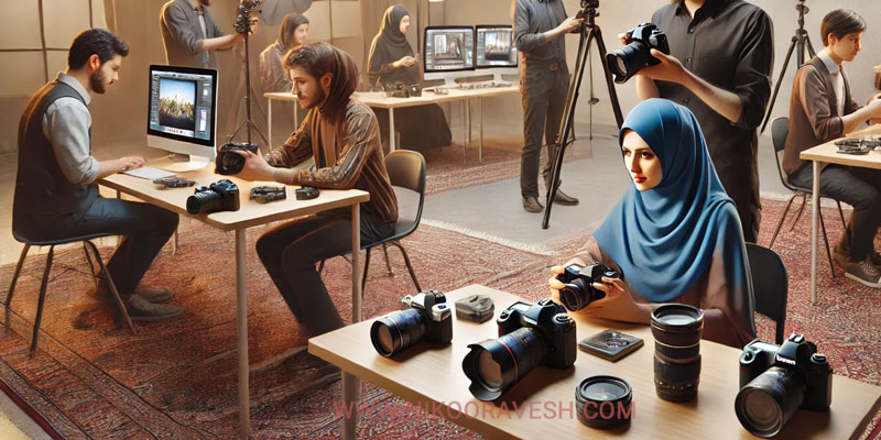 آموزش عکاسی دیجیتال در شمال تهران و دوره عکاسی دیجیتال حرفه ای در نیکوروش و ثبت نام بهترین کلاس عکاسی دیجیتال با تماس تلفنی و فرم اینترنتی دوره عکاسی کلاس عکاسی در تهران آموزش عکاسی بهترین کلاس عکاسی در تهران آموزش عکاسی تبلیغاتی - دسترسی به تجهیزات و امکانات پیشرفته