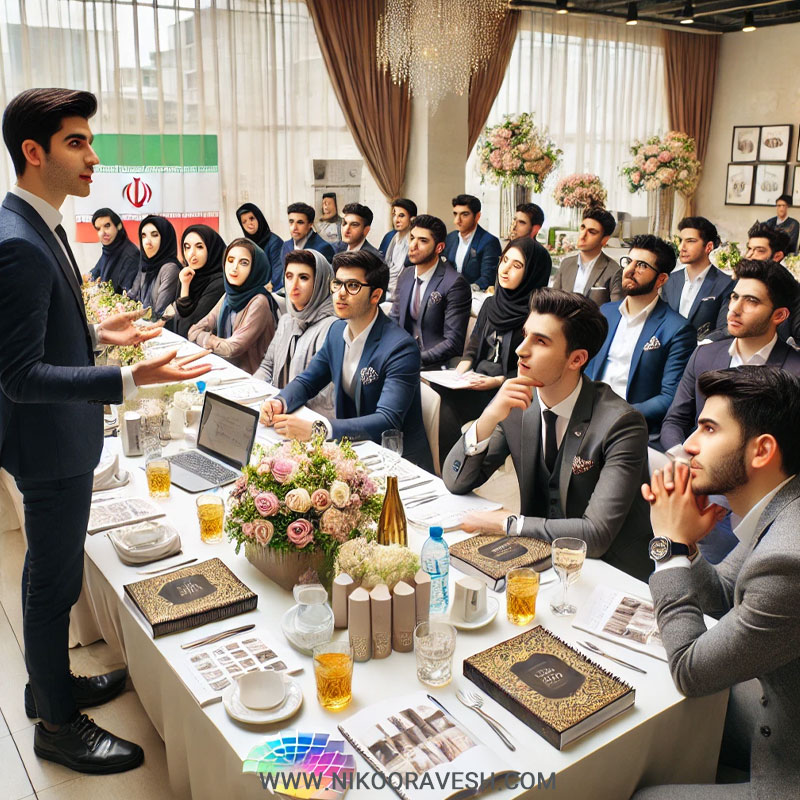 آموزش جشنها و تشریفات در تهران و ثبت نام در رشته تشریفات نیکوروش و معرفی سرفصل های آموزش تشریفات مجالس با تماس تلفنی و فرم اینترنتی آموزش گل آرایی مجالس آموزش تشریفات مجالس دوره تشریفات مرکز آموزش و تحقیقات صنعتی ایران رشته تشریفات - ویژگی‌های دوره‌ آموزش جشنها و تشریفات نیکوروش
