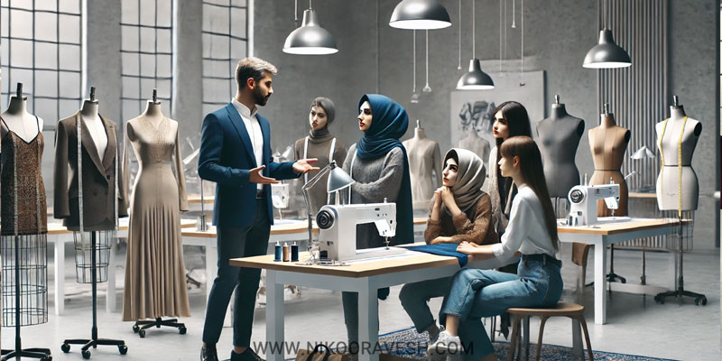 آموزش طراحی لباس ویژه بازارکار در تهران و معرفی نیکوروش بهترین مجری دوره طراحی لباس با مدرک بین المللی از صفر تا صد با ثبت نام آنلاین دوره طراحی لباس آموزش طراحی لباس با مدرک بین المللی آموزش طراحی لباس از صفر تا صد کلاس طراحی لباس در تهران رشته طراحی لباس - اساتید حرفه‌ای و با تجربه