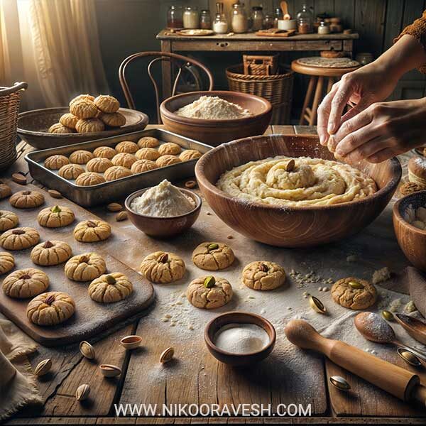 آموزش شیرینی پزی در پردیس و بهترین آموزشگاه شیرینی پزی در پردیس و آموزش کیک و شیرینی پزی و بهترین آموزشگاه آشپزی و شیرینی پزی در پردیس - آموزش طرز تهیه شیرینی برنجی